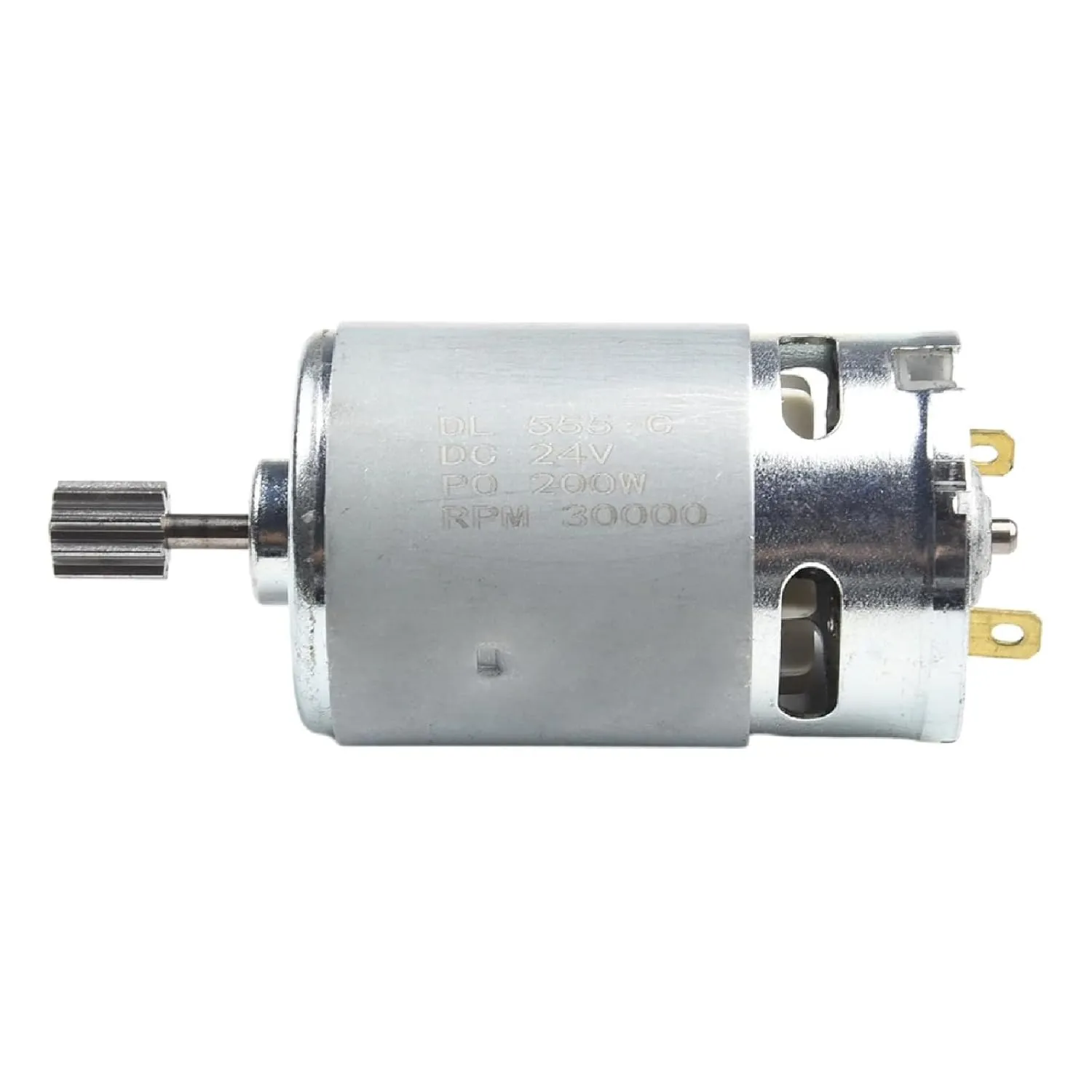 High Power 24V 555 Children's Electric Car Motor DL 555-C High Speed Gear Motor for Kids Ride On Toys with Gear and Wire (555_24V_18000_10T)