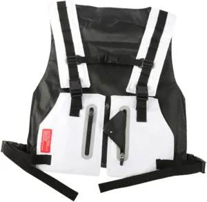 High Visibility Reflective Running Vest Multifunctional Outdoor Training Vest for Men Adjusted Shoulder Waist