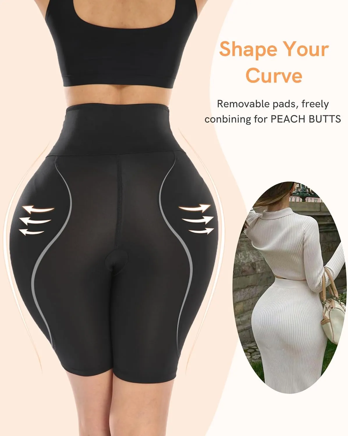Hip Pads Shapewear Tummy Control Padded Underwear For Women Butt Lifting Panties Curvy Faja Body Shaper Bbl Shorts