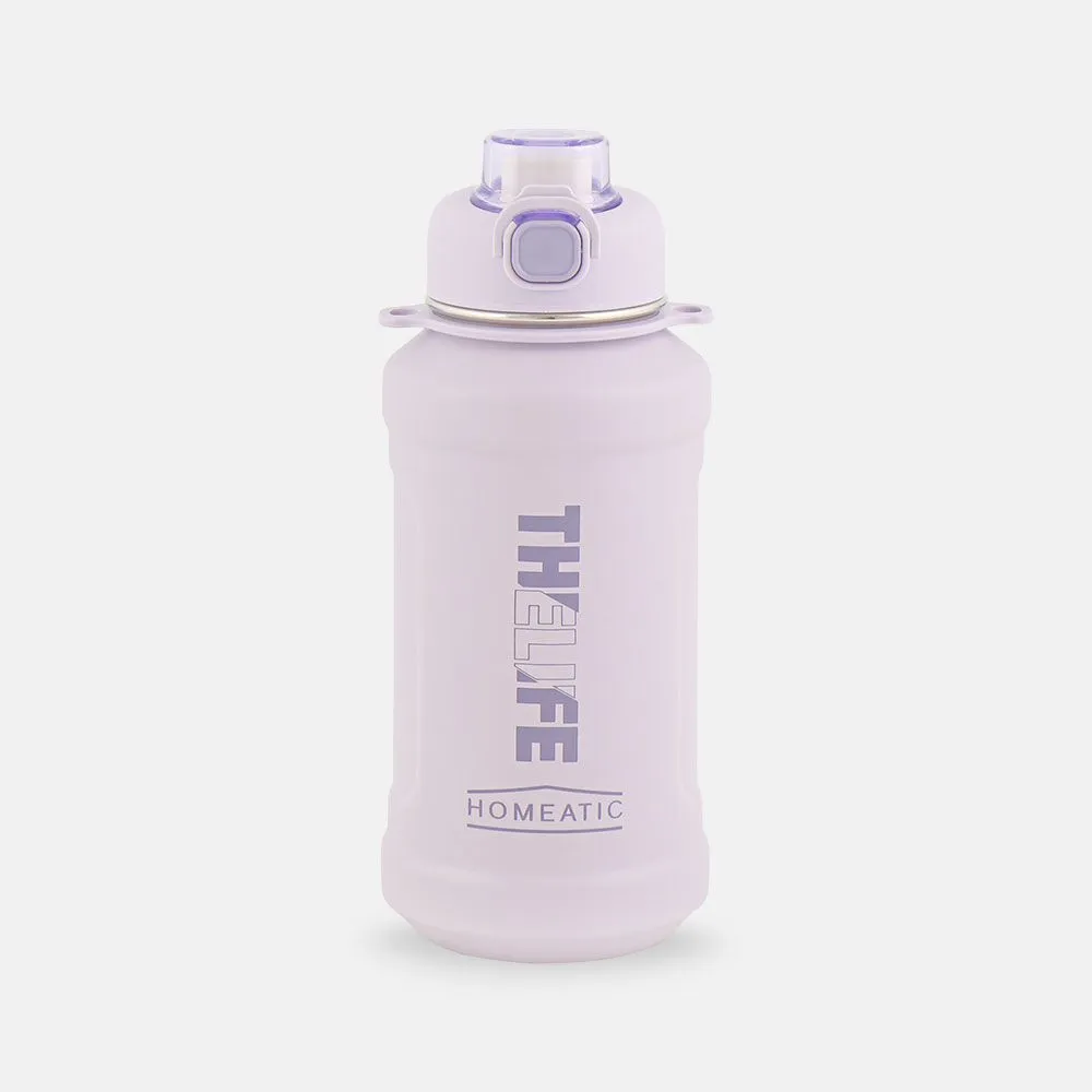 Homeatic Steel Water Bottle with Clip On 1000ml