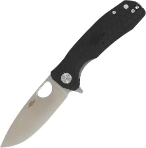 Honey Badger Small Pocket Knife EDC Drop Point Folding Utility Knife 2.8" Steel Blade Reversible Pocket Clip - (2.6oz) Drop Point D2 Small Black HB1026
