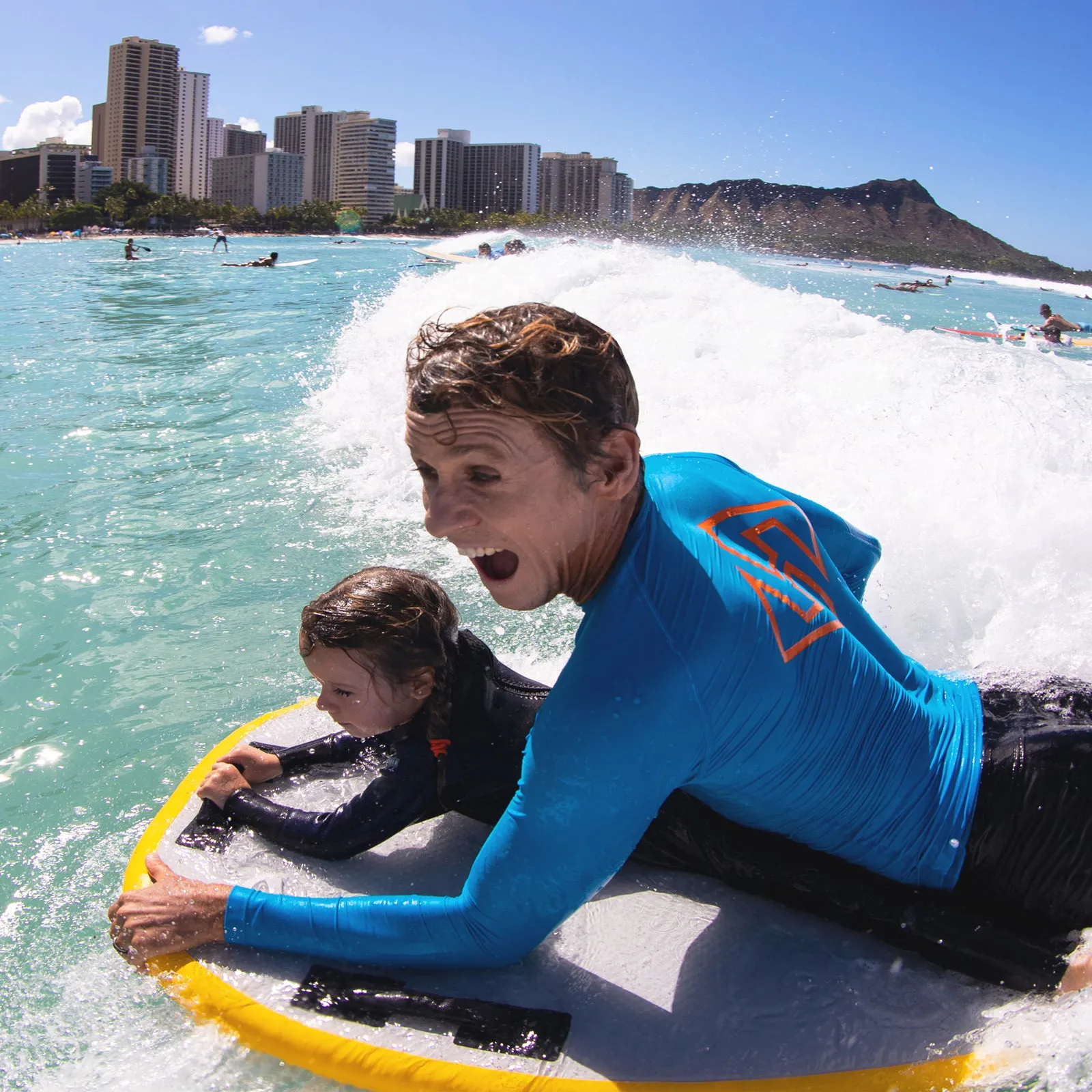 Hubboards Inflatable  45" Tandem Bodyboard