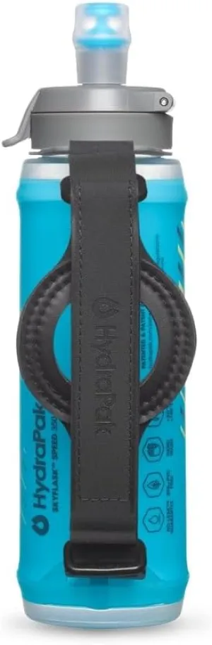 HydraPak SkyFlask Speed - Collapsible Handheld Running Water Bottle (350ml, 500ml, 500ml Insulated) - Adjustable Strap, Lightweight, Spill-Proof Cap