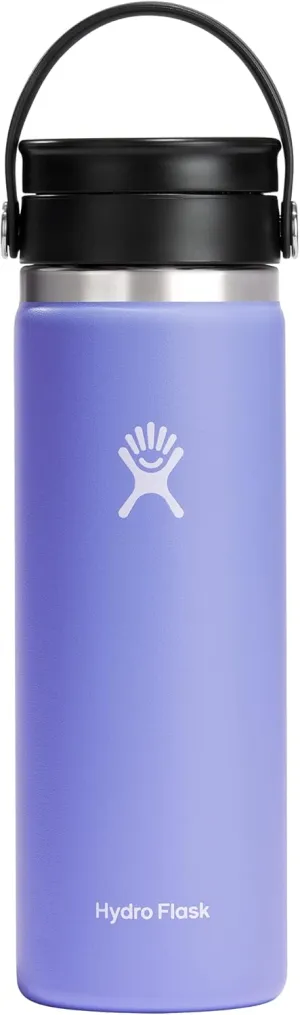 Hydro Flask 20 oz Wide Mouth with Flex Sip Lid Stainless Steel Reusable Water Bottle Lupine - Vacuum Insulated, Dishwasher Safe, BPA-Free, Non-Toxic