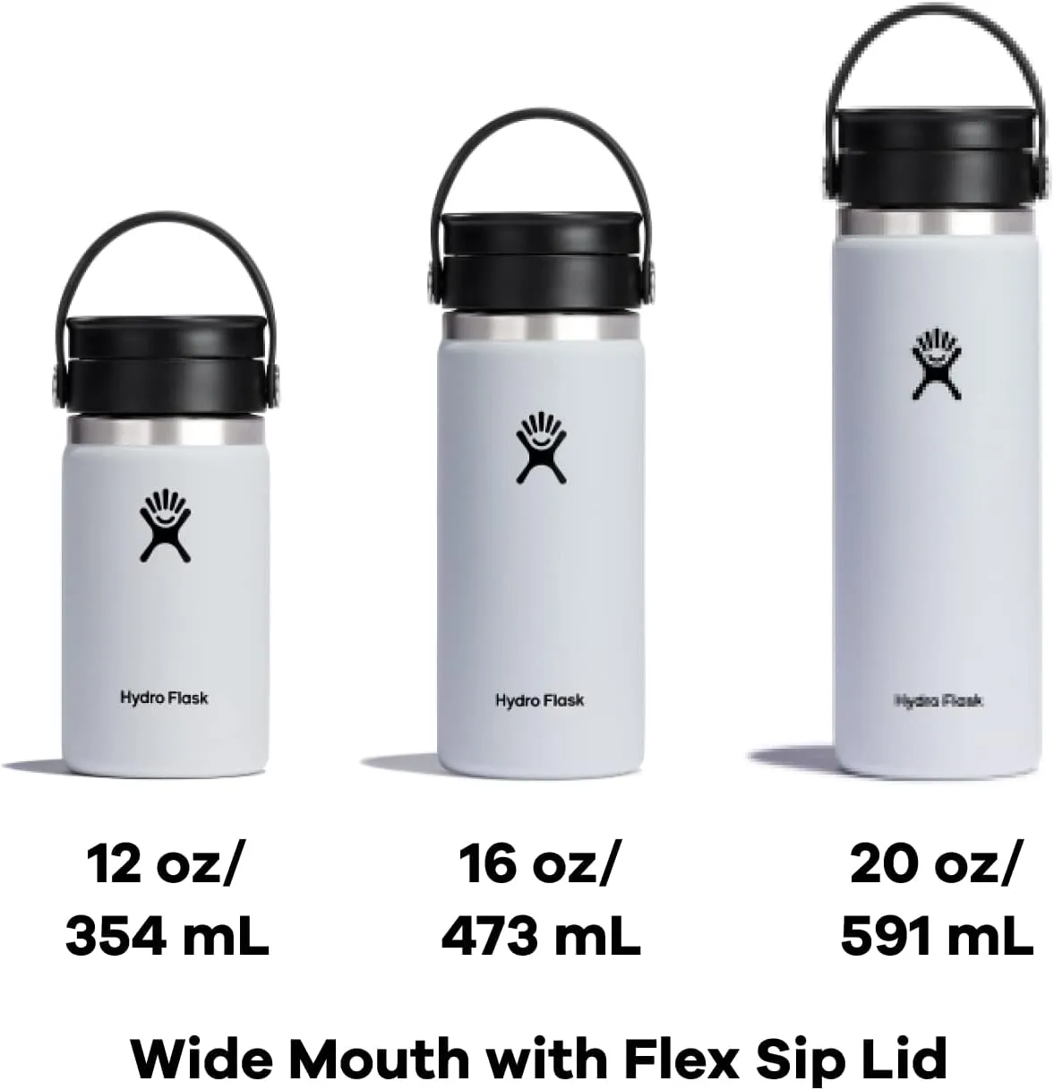 Hydro Flask 20 oz Wide Mouth with Flex Sip Lid Stainless Steel Reusable Water Bottle Lupine - Vacuum Insulated, Dishwasher Safe, BPA-Free, Non-Toxic