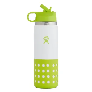 Hydro Flask W20BS Kids' 20 Ounce Wide Mouth Straw Lid & Boot