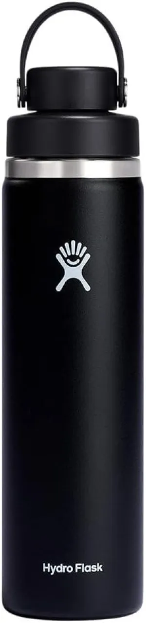 HYDRO FLASK Wide Mouth Chug Cap vacuum insulated stainless steel water bottle with leakproof closeable lid for cold water drinks, sports, travel, car and school