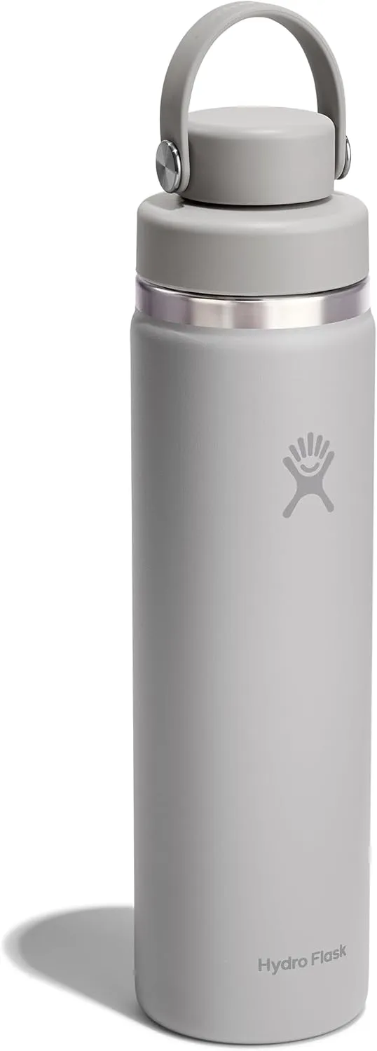 HYDRO FLASK Wide Mouth Chug Cap vacuum insulated stainless steel water bottle with leakproof closeable lid for cold water drinks, sports, travel, car and school
