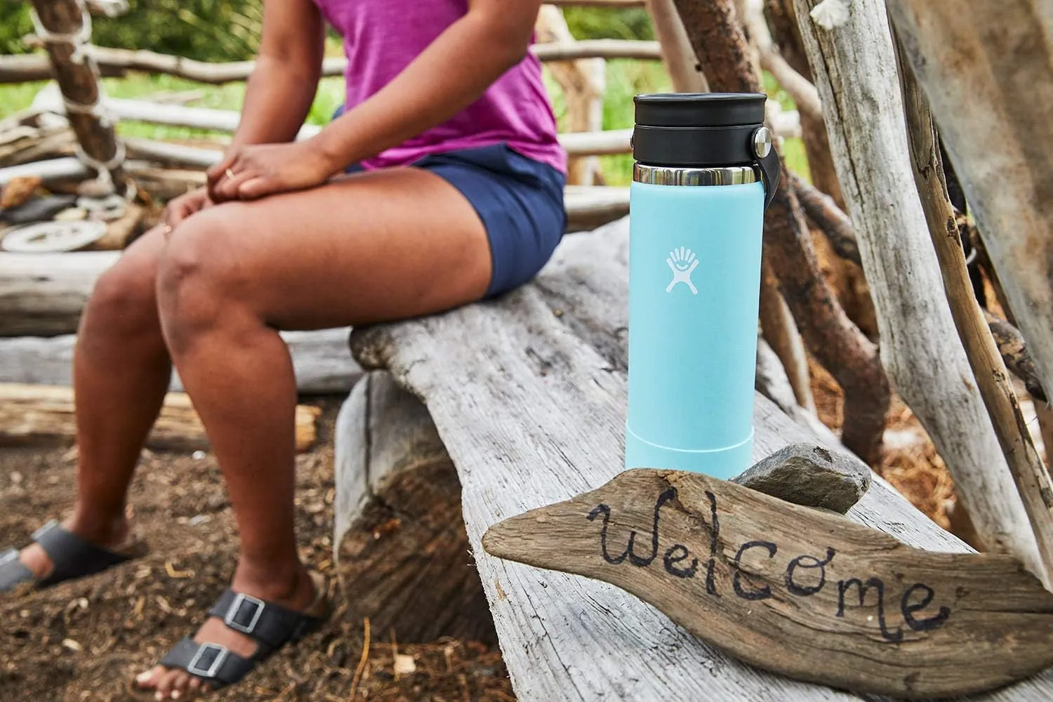 Hydro Flask Wide Mouth Flex Sip Lid Bottle - Stainless Steel Reusable Water Bottle - Vacuum Insulated, Dishwasher Safe, BPA-Free, Non-Toxic