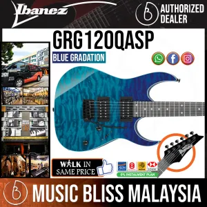 Ibanez GIO GRG120QASP Electric Guitar - Blue Gradiation