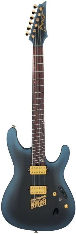 Ibanez SML721 Axe Design Lab Multi-Scale 6-String Right-Handed Electric Guitar with Nyatoh Body and Rosewood Fingerboard (Midnight Arctic Ocean Matte)