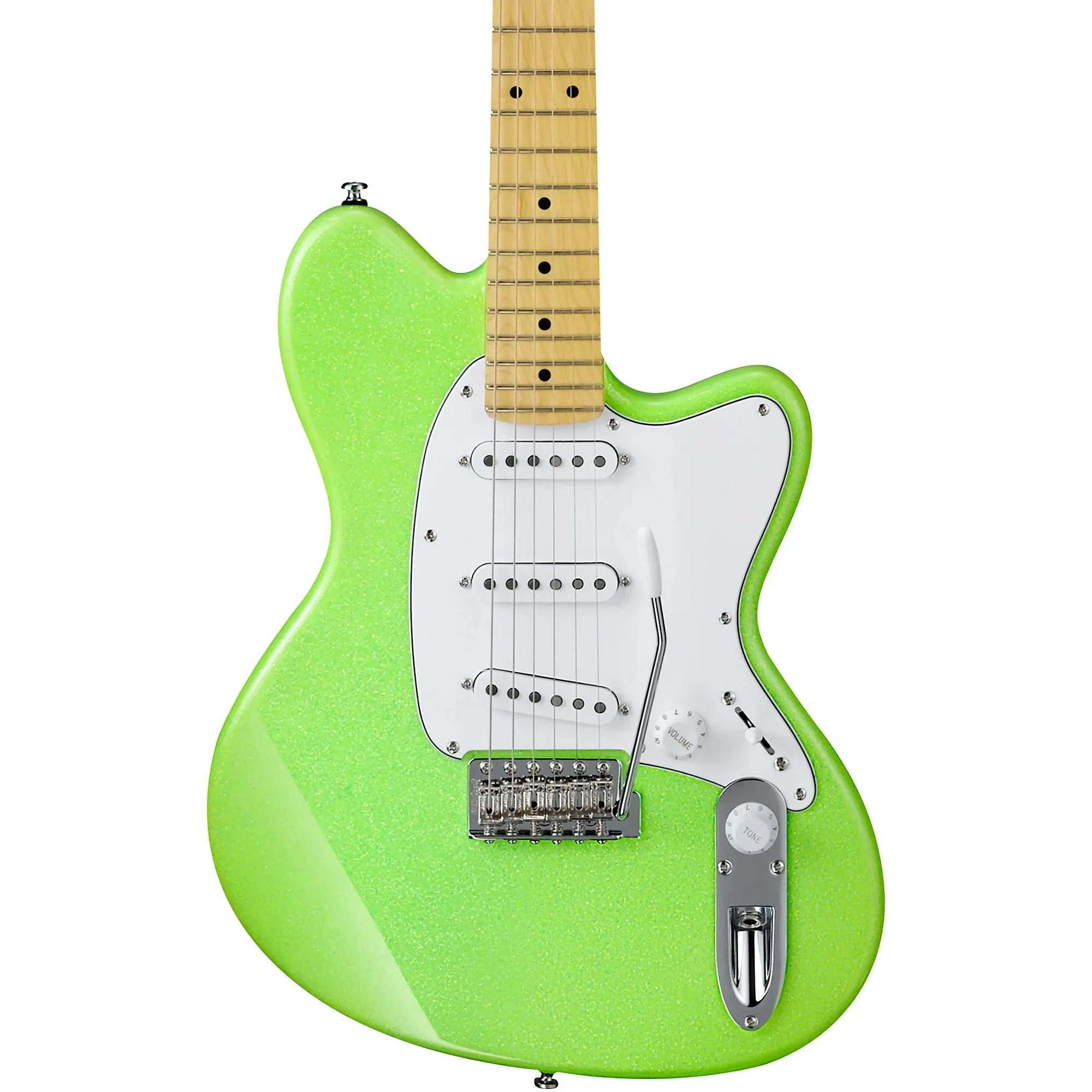 Ibanez Yvette Young YY10 6-String Solidbody Electric Guitar, Right, Slime Green Sparkle