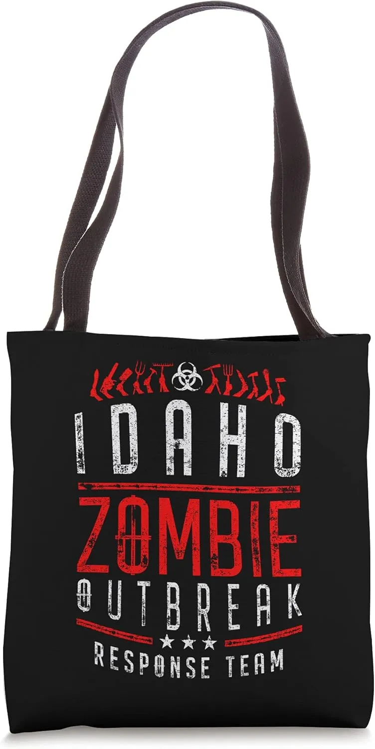 Idaho Zombie Outbreak Response Team Halloween Tote Bag