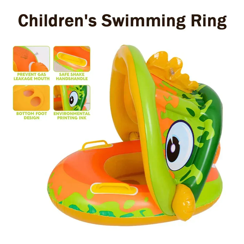 Inflatable Baby Pool Float - Safe Swim Trainer for Ages 1-6, Parent-Child Summer Splash Fun with Kids Floating Ring Toy