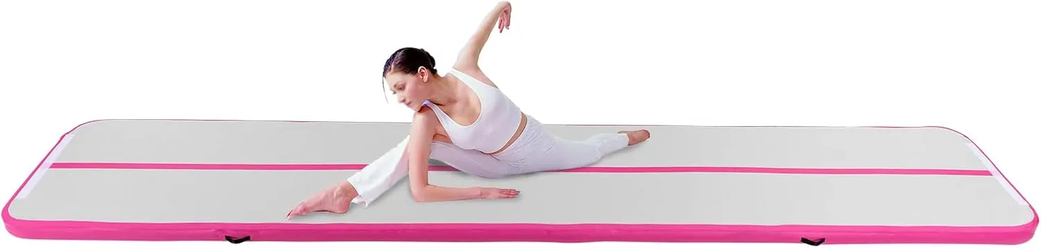 Inflatable Gymnastics Tumbling Mat,Air Tumble Track Training Mat,Air Gymnastic Tracks Exercise Mats Use for Home/Gym