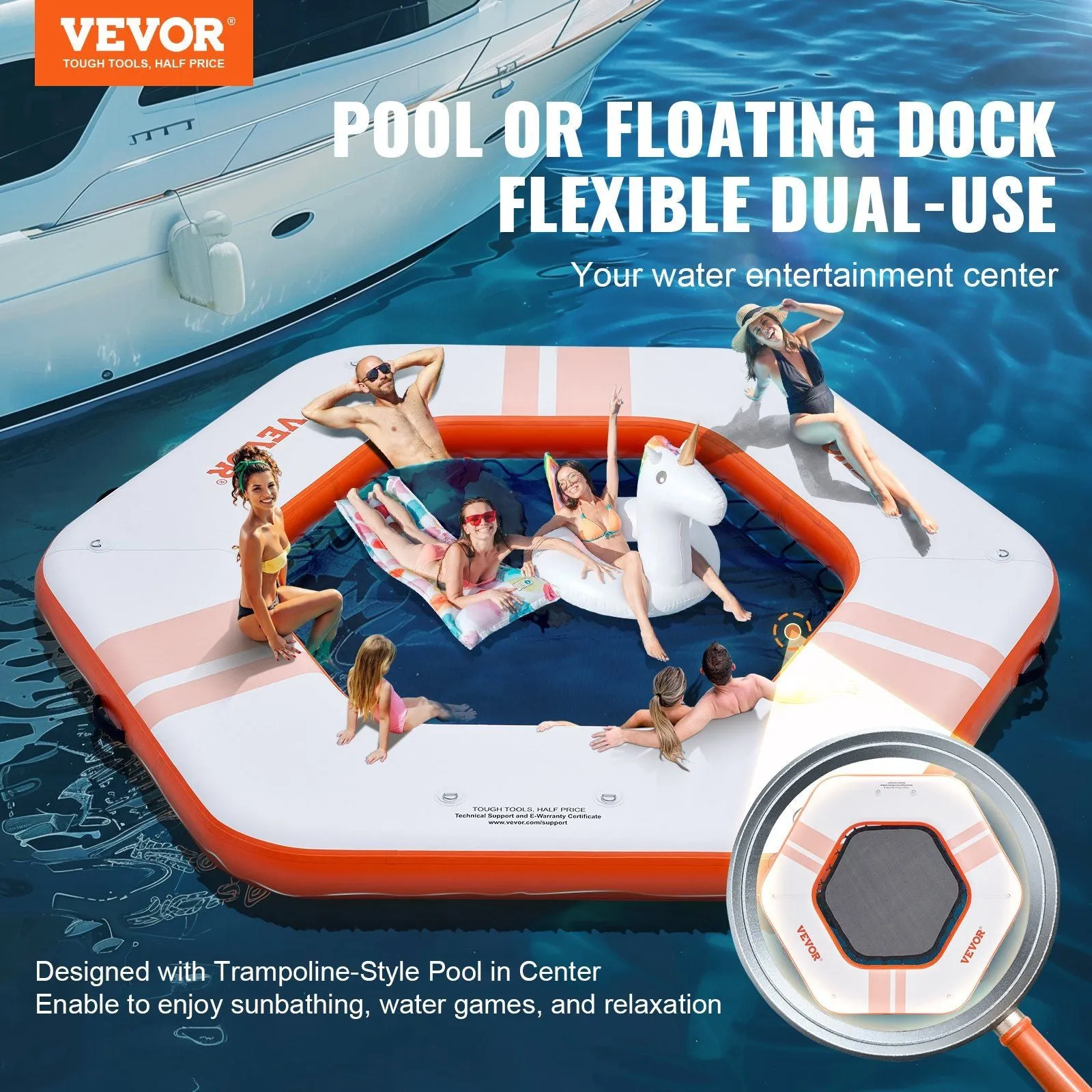 Inflatable Water Floating Island