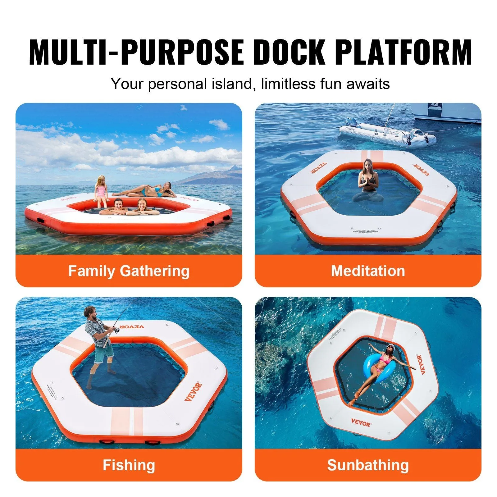 Inflatable Water Floating Island