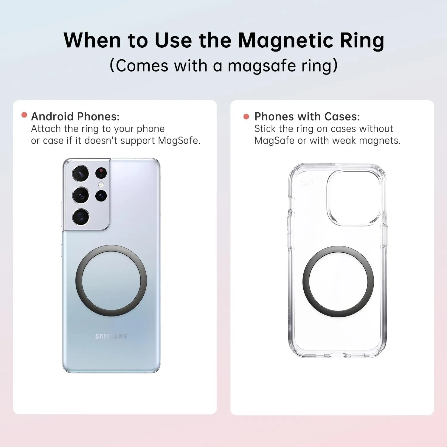 Insulated Magnetic Water Bottle - Reusable Stainless Steel Bottle with MagSafe Compatible Phone Holder - Keeps Cold for 24 Hours - Perfect for Gym, Sports, and Travel - Yellow 32oz