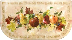 J&V TEXTILES Anti Fatigue Kitchen Mat - Kitchen Mat Cushioned Anti Fatigue, Kitchen Floor Mats Cushioned, Non Slip Waterproof Mat Standing Desk, 20x36x1/2 inches (Napa Fruit Slice)