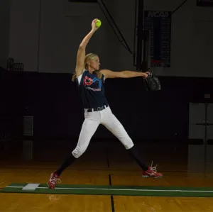 Jennie Finch Foam Back Softball Pitching Mat With Powerline