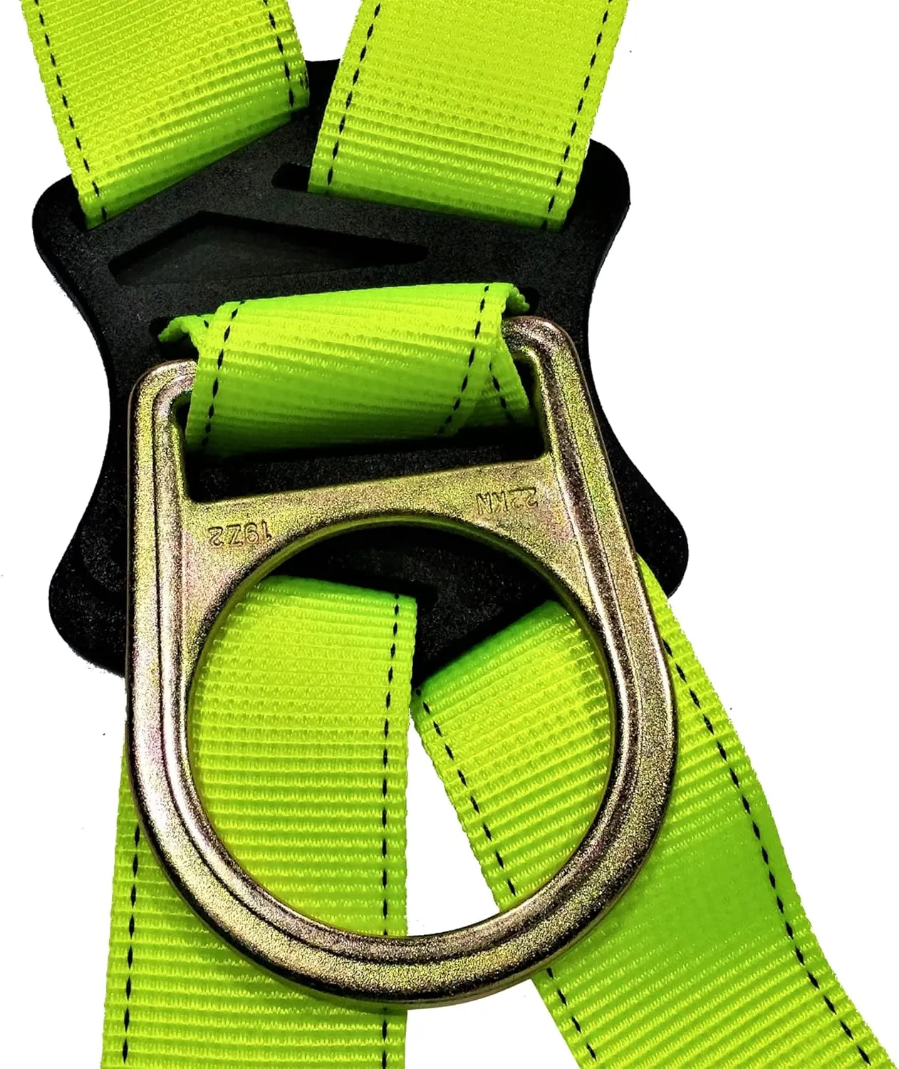 JORESTECH Safety Harness Full Body Protection Fall Arrest Yellow/Lime Back D Ring ANSI with High Visibility (3 D Rings (with Padding))