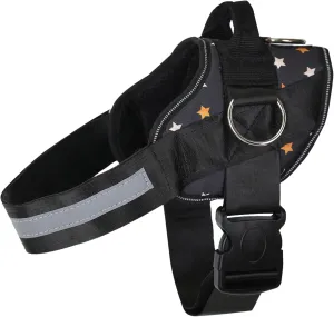 Joyride Basic Essential Dog Harness 1.0 - Small, Medium, Large Dogs, No-Pull Pet Vest with 3 Side Rings for Leash Placement, Adjustable for Training (Fall Stars, S)