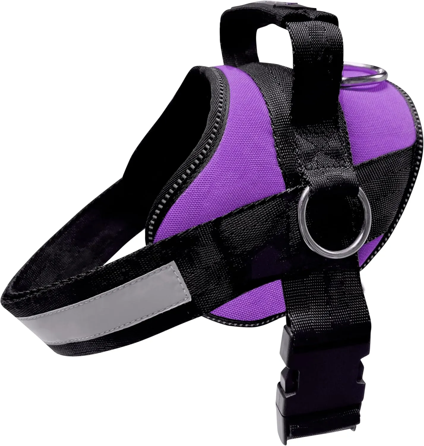 Joyride Basic Essential Dog Harness 1.0 - Small, Medium, Large Dogs, No-Pull Pet Vest with 3 Side Rings for Leash Placement, Adjustable for Training (Purple Majesty, 2XL)