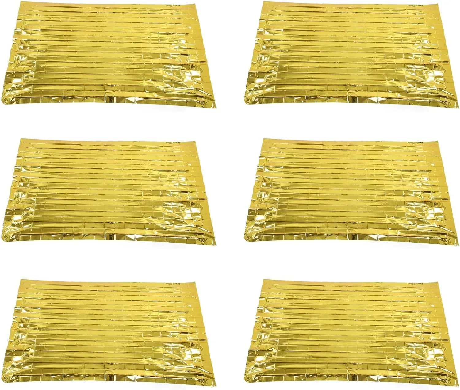 JTLB Emergency Blanket 130x210cm Portable Multifunctional Emergency Water Proof Thermal Blanket (Gold)