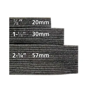 KAIZEN 2 1/4X24X48 BLK/BLK