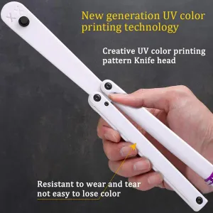 KEEDAS Integral Channel Plastic Handle, Ultra-Lightweight Durable Multitool, Best Balance and Inertia, Great for Beginners, Ideal for Christmas, Birthday, Anniversary (Squid - White-1)