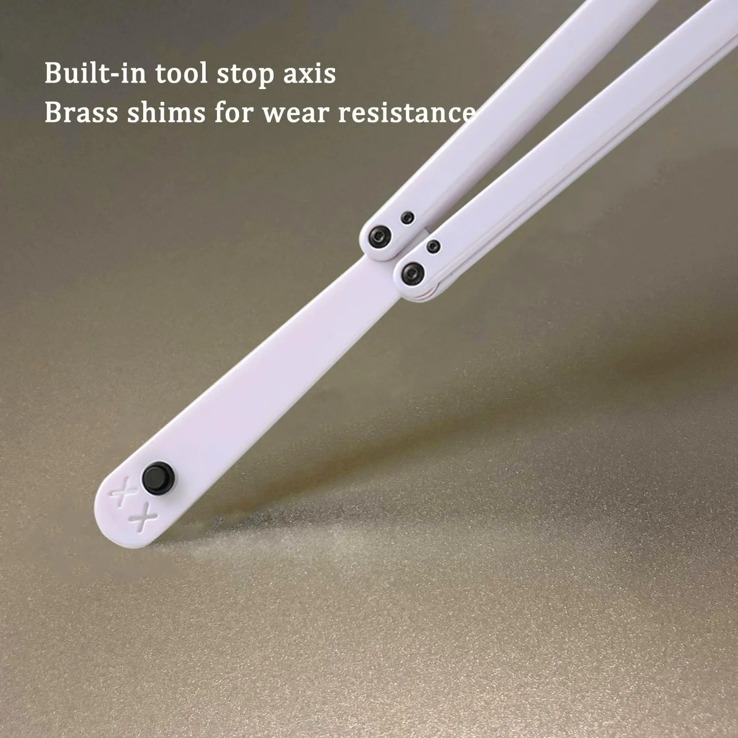KEEDAS Integral Channel Plastic Handle, Ultra-Lightweight Durable Multitool, Best Balance and Inertia, Great for Beginners, Ideal for Christmas, Birthday, Anniversary (Squid - White-1)