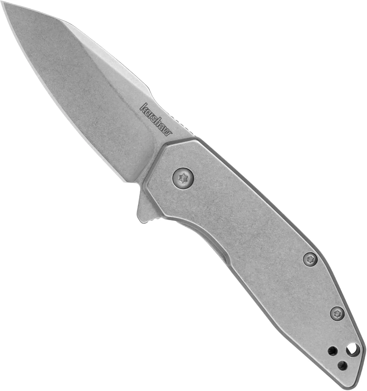 Kershaw Gravel Pocket Knife, Perfect EDC, 2.5" 8Cr13MoV Steel Reverse Tanto Blade, Pocketclip