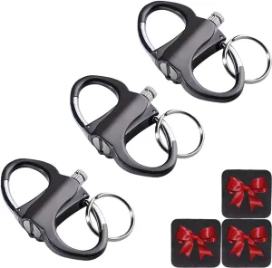 Key Chain Lighter Match, Keychain Lighter, Metal Keychains Lighters for Outdoor Car and Home, Metal Mini Waterproof Key Ring Lighterss, Reusable Survival Big Camper Keychains Lighters Stick(3PCS)