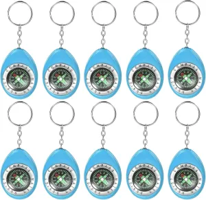 Keychain Compass - Survival Pocket Mini Compass Bulk with Key Ring for Hiking