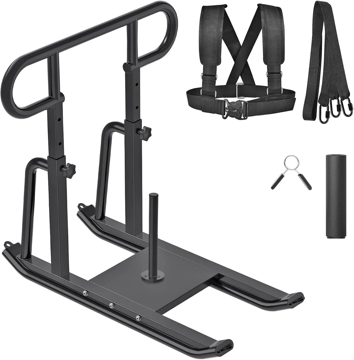 Kipika Weight Sled, Fitness Sled, Fitness Strength Training Sled, Speed Training Sled - Heavy-Duty Weight Training Equipment for Muscle Building and Explosive Power - Suitable for 1” & 2“ Weight Plate