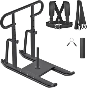 Kipika Weight Sled, Fitness Sled, Fitness Strength Training Sled, Speed Training Sled - Heavy-Duty Weight Training Equipment for Muscle Building and Explosive Power - Suitable for 1” & 2“ Weight Plate