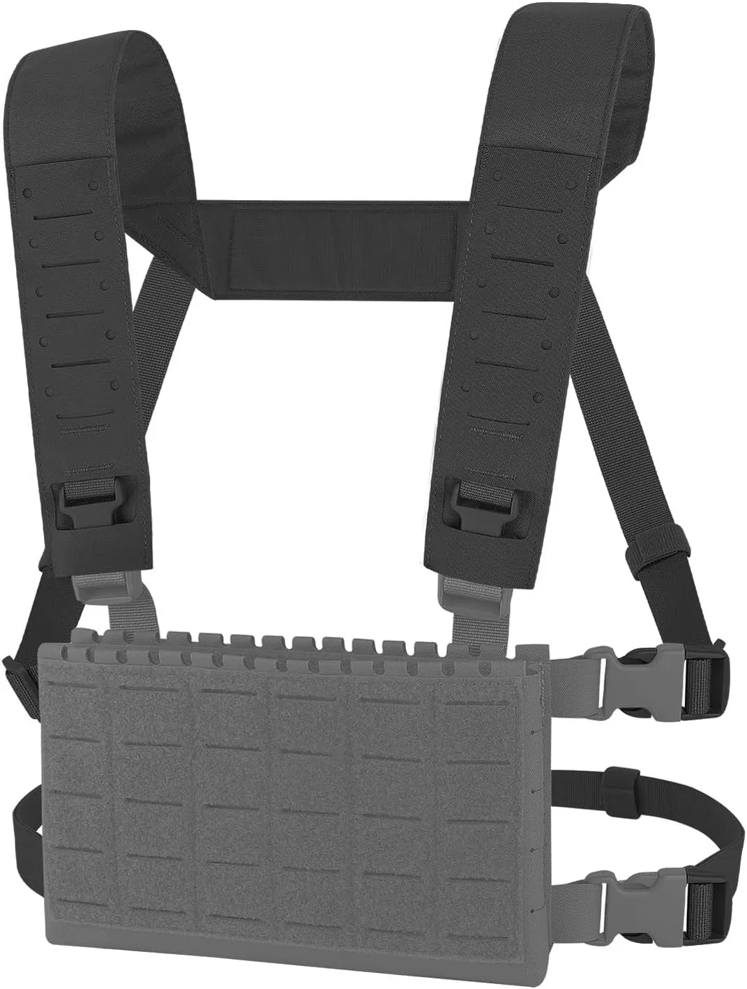 KRYDEX Laser Cut Shoulder Strap H Harness and Back Strap with Quick Release Buckles for MK3 MK4 MK5 Chest Rig