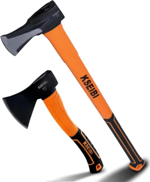 KSEIBI Original Camping Hatchet Bundle with Splitting Axe