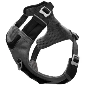 Kurgo Journey Air Dog Harness, Vest Harnesses for Dogs, Pet Hiking Harness for Running & Walking, Reflective, Padded, Includes Control Handle, No Pull Front Clip (Black, Large)