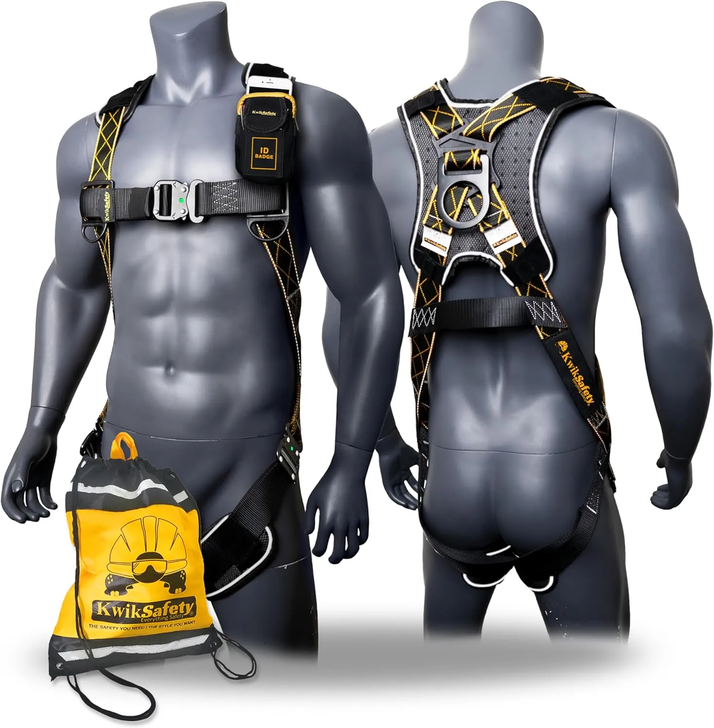 KwikSafety - Charlotte, NC - TORNADO DiamondBACK Safety Harness [Full Body Single D-Ring] Fall Protection