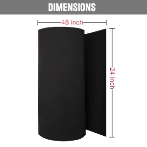 L200 XLPE FOAM SHEETS – 1/2″ THICK – BLACK/NATURAL