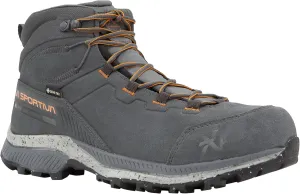 La Sportiva Mens TX Hike Mid Leather GTX Waterproof Hiking Boots, Metal/Hawaiian Sun, 10 US | 38.5 EU