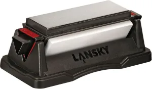 Lansky Tri-Stone Knife Sharpener Benchstone: Alumina Oxide/Ceramic/Diamond Sharpening Stone Set - BSTR100