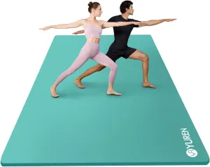 Large Yoga Mat 78.7"x51" 10mm Thick Exercise Mat for Home Workout, Yoga, Pilates, Fitness, High-density NBR Foam Workout Mat, with Carrying Yoga Bag