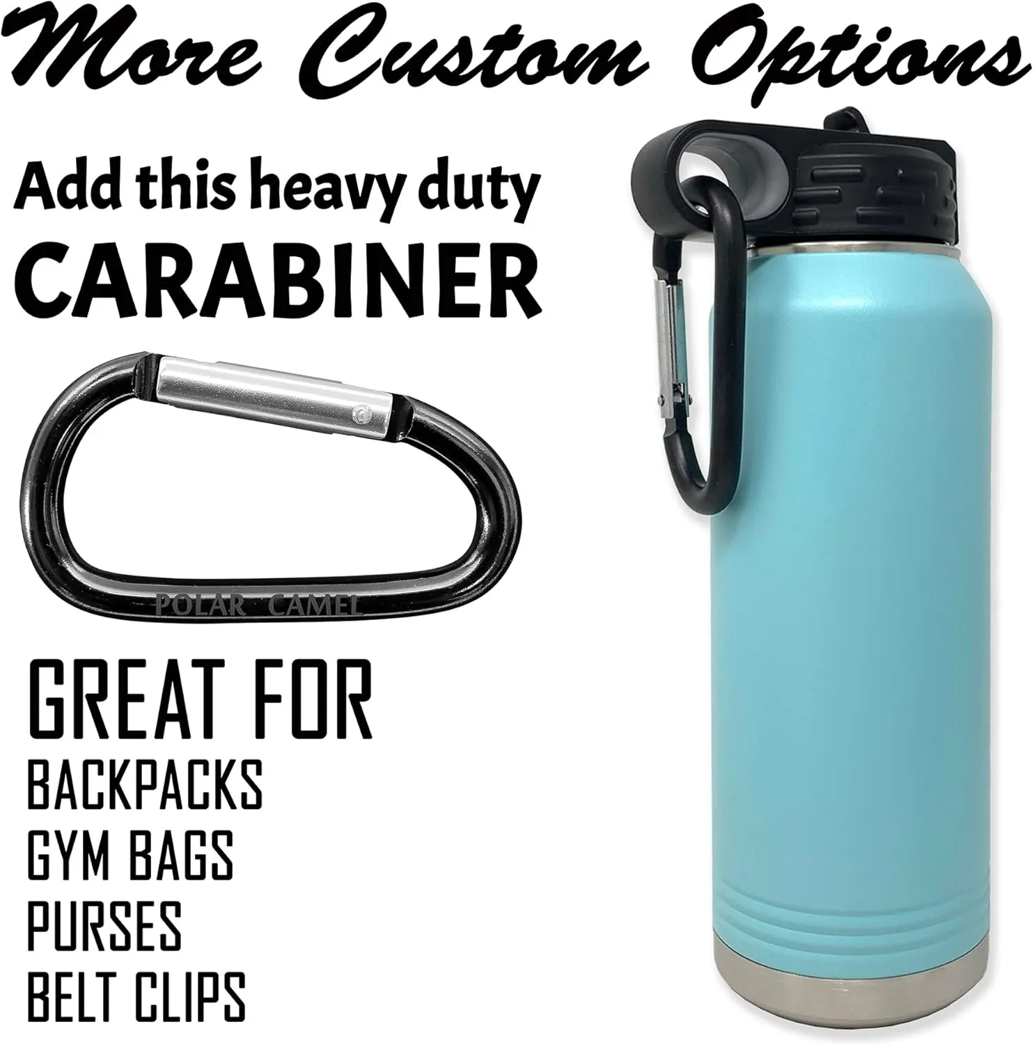 LaserGram Personalized Water Bottle, Motocross, Stainless Steel Double Wall Vacuum Insulated with Flip Top Straw, Custom Engraved Gift (40oz / 1180ml Coral)