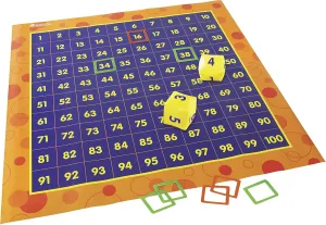 Learning Resources Hundred Activity Mat - 57 Pieces, Ages 5  Math Learning Games for Kids, Educational and Fun Games for Kids