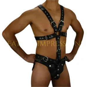 Leather Full Body Harness For Gay