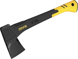LEXIVON V18s Splitting Axe, 18-Inch Lightweight Fiber-Glass Composite Handle & Ergonomic TPR Grip | Protective Carrying Sheath Included (LX-V18s)