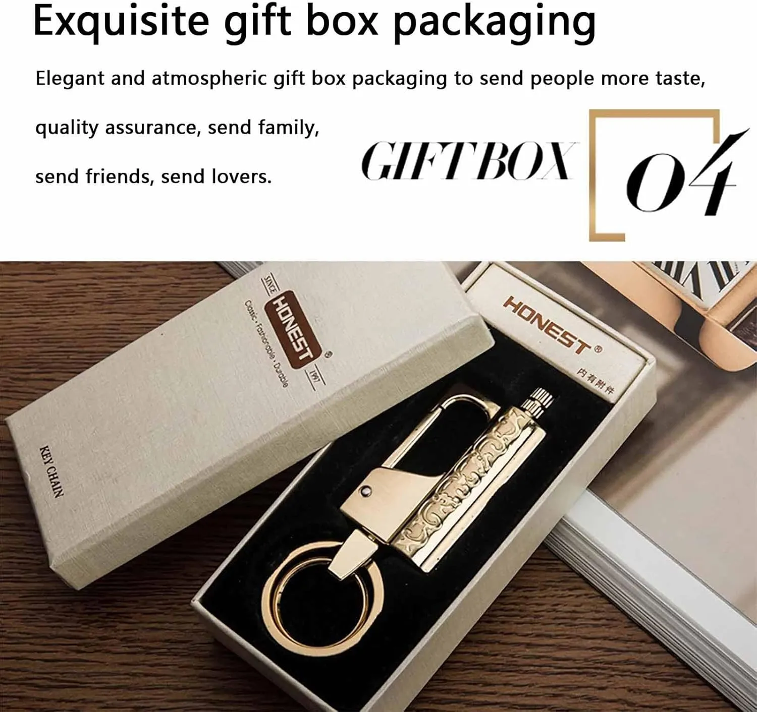 Lighters Candle Lighter Match Kerosene Metal Creative Personality Outdoor Waterproof Portable Flint Outdoor Gift for Men(Gold)