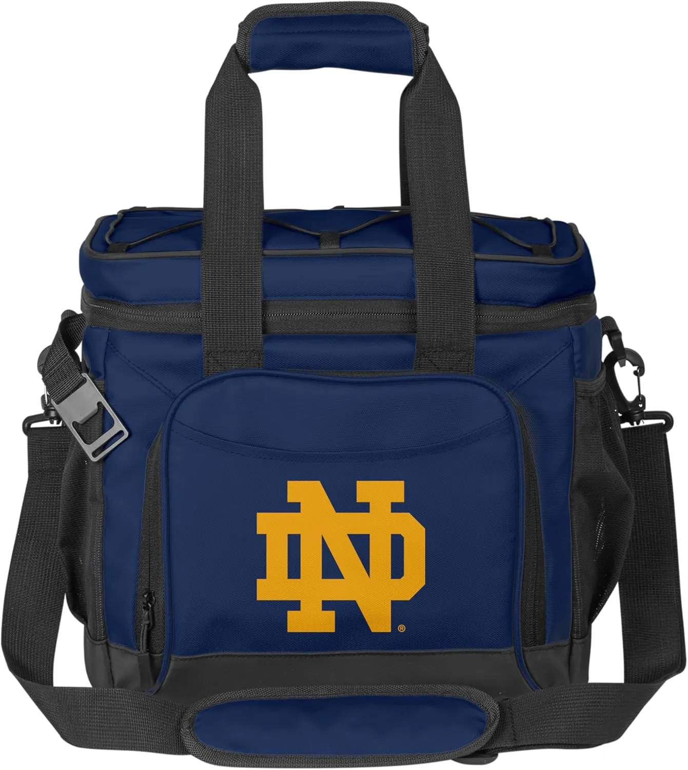 Logo Brands NCAA Flex 24-Can Cooler - Heat-Sealed Leak-Proof Lining, Built-in Bottle Opener, Adjustable Shoulder Strap- Great for Tailgates & Picnics